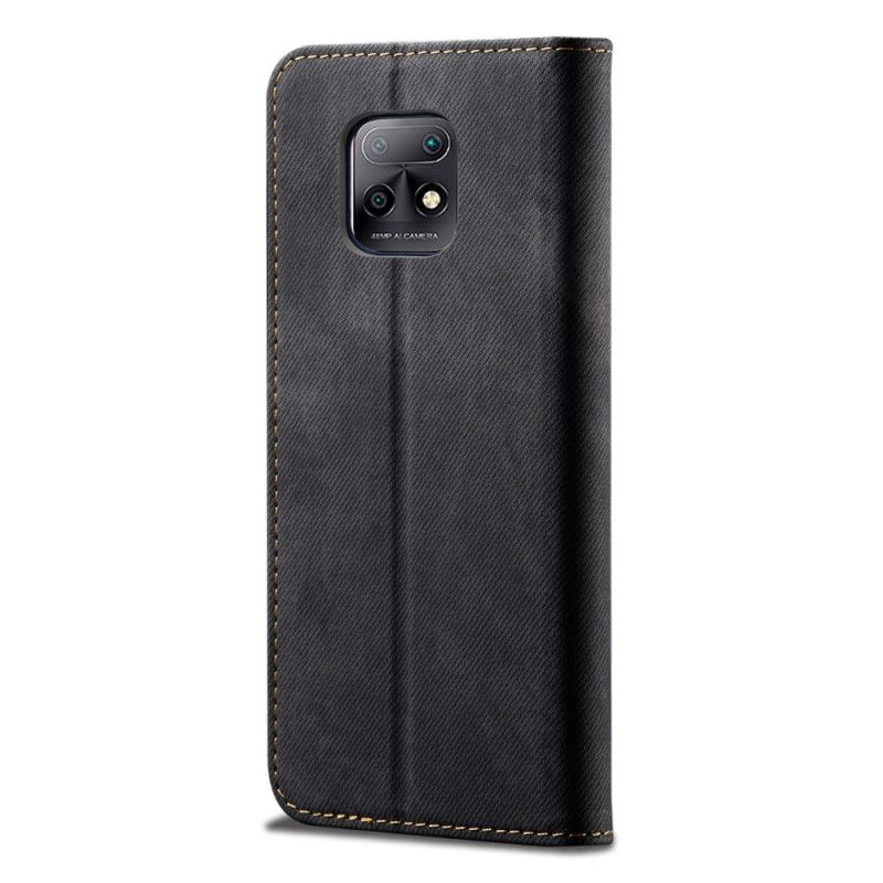 Flip Case Xiaomi Redmi 10X / 10X Pro Schwarz Jeansstoff