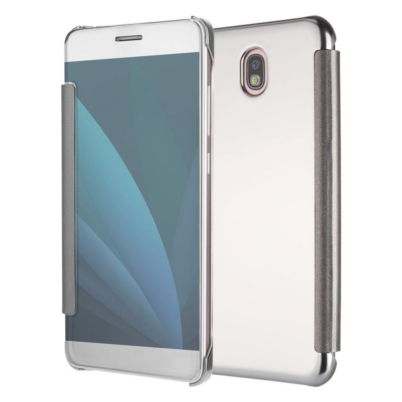 Flip Case Für Samsung Galaxy J3 2017 Lila Spiegel