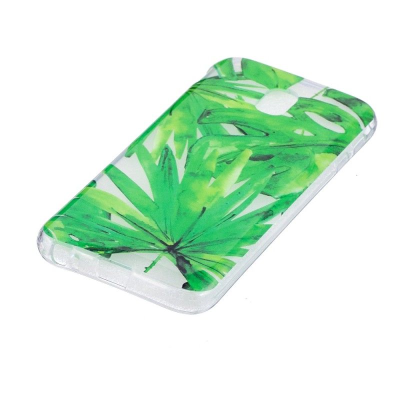 Hülle Samsung Galaxy J3 2017 Handyhülle Transparente Blätter