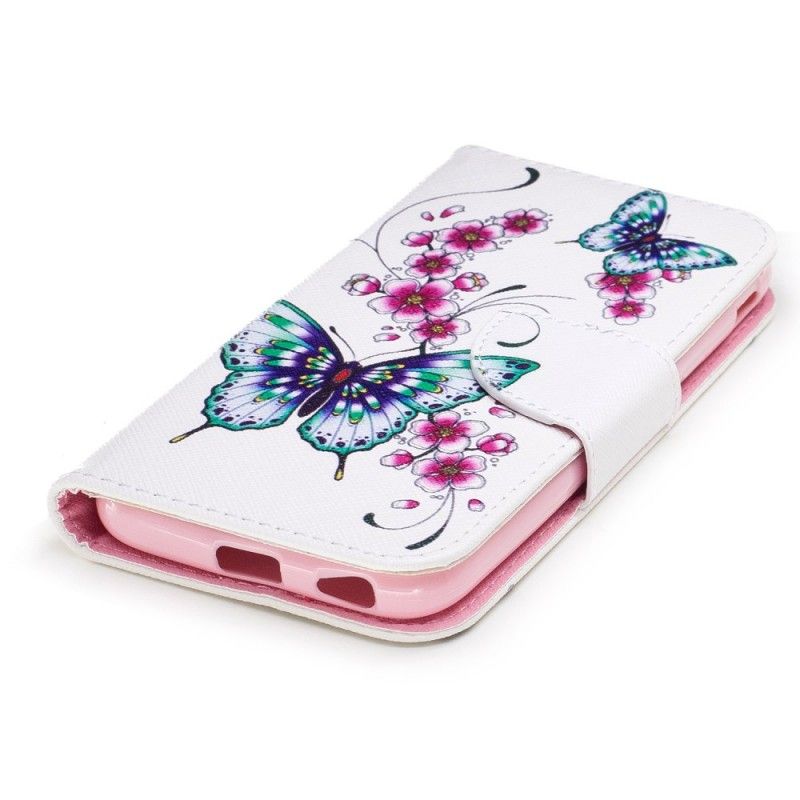 Lederhüllen Für Samsung Galaxy J3 2017 Wundervolle Schmetterlinge