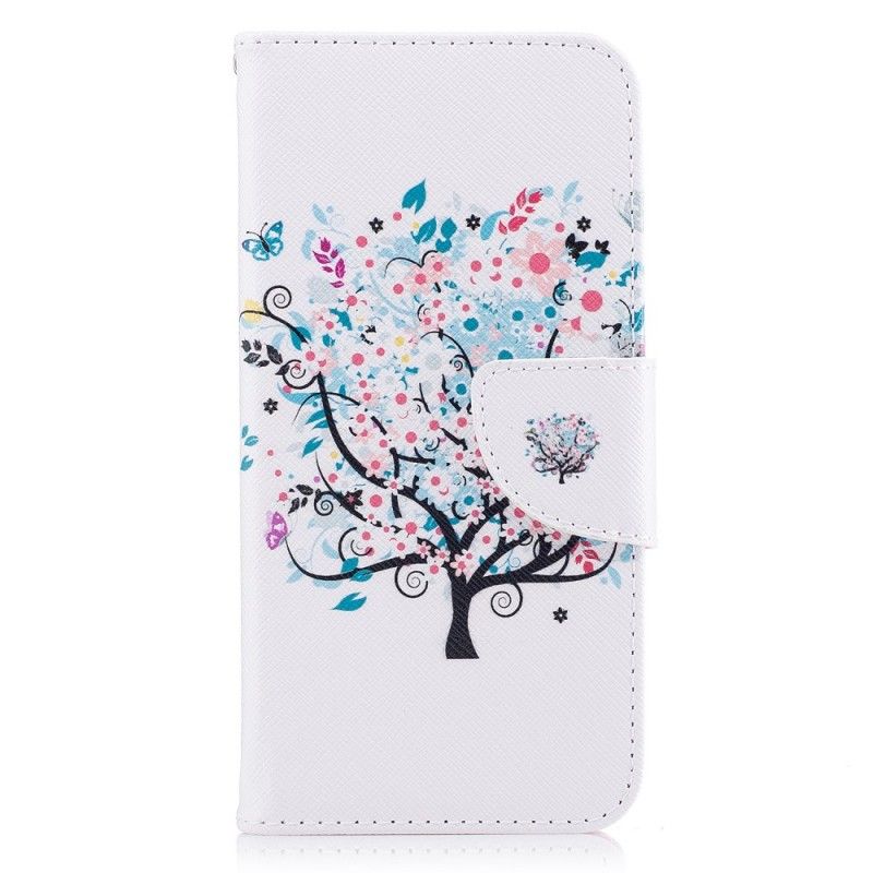 Lederhüllen Samsung Galaxy J3 2017 Blühender Baum