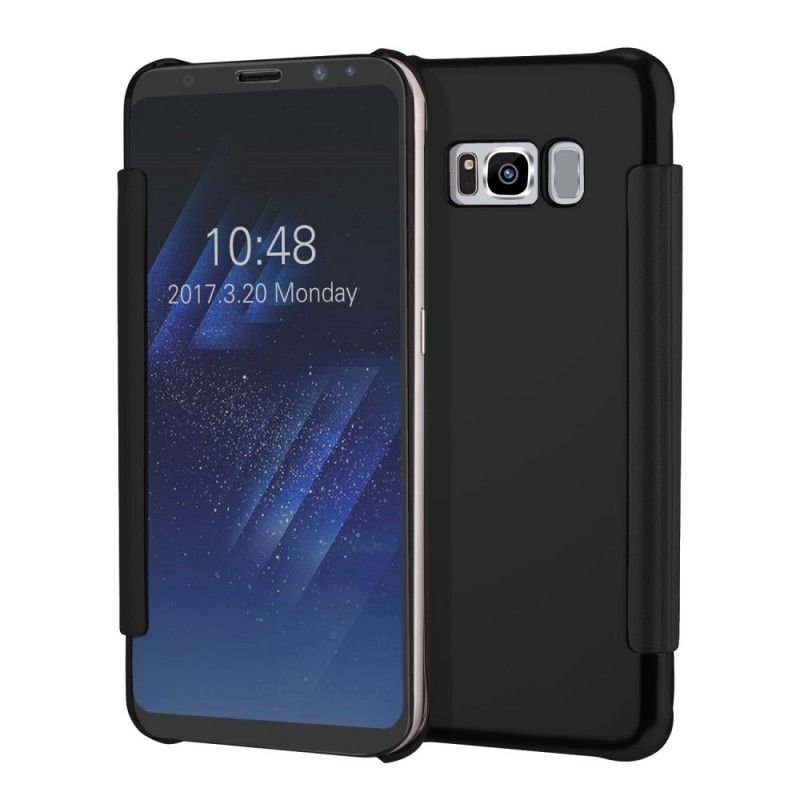 Flip Case Samsung Galaxy S8 Plus Schwarz Spiegel