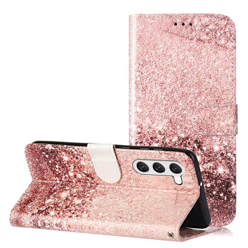 Lederhüllen Samsung Galaxy S24 5g Handyhülle Gold-rosé-marmor