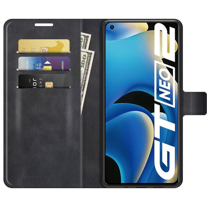 Flip Case Für Realme GT Neo 3T / Neo 2 Kunstleder Slim