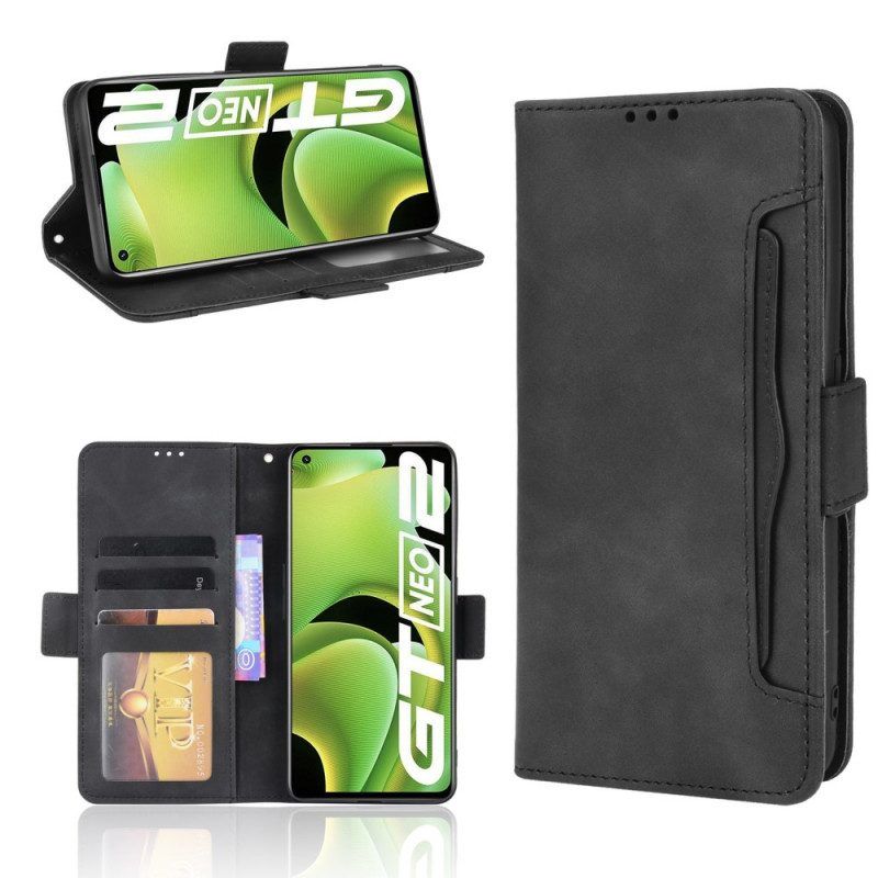 Lederhüllen Für Realme GT Neo 3T / Neo 2 Multi-card Premier Class