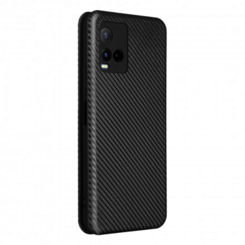 Schutzhülle Für Vivo Y21 Flip Case Farbiges Carbon-silikon