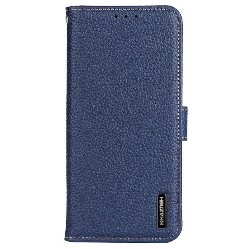 Flip Case Für Xiaomi Redmi Note 12 Pro Khazneh Litschi-leder