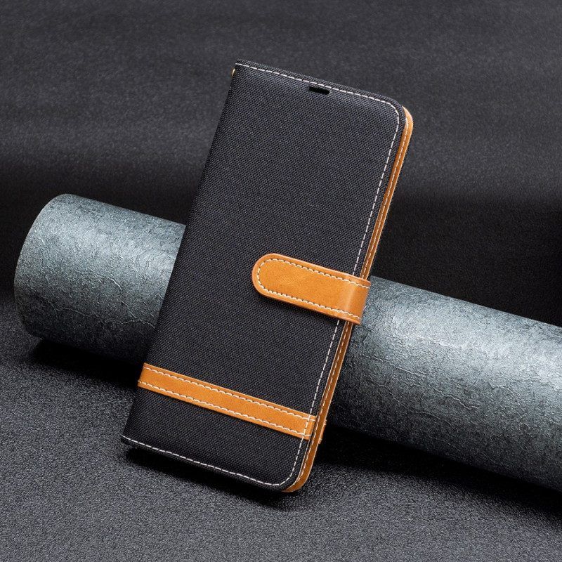 Lederhüllen Für Xiaomi Redmi Note 12 Pro Mit Kordel Armband In Stoff- Und Lederoptik