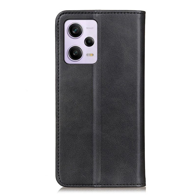 Schutzhülle Für Xiaomi Redmi Note 12 Pro Flip Case Klassisches Spaltleder