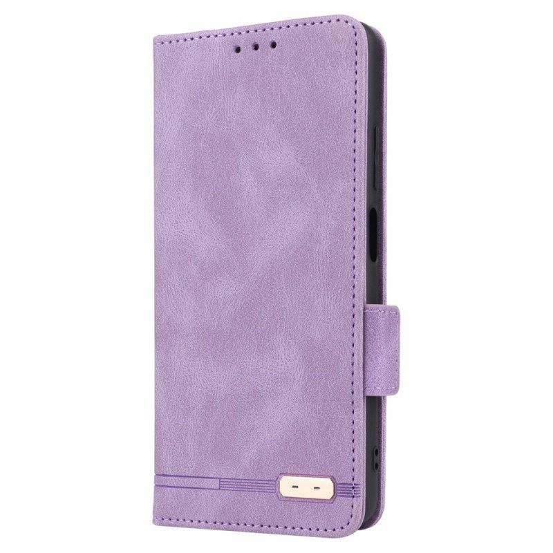 Schutzhülle Für Xiaomi Redmi Note 12 Pro Flip Case Stilvoller Ledereffekt