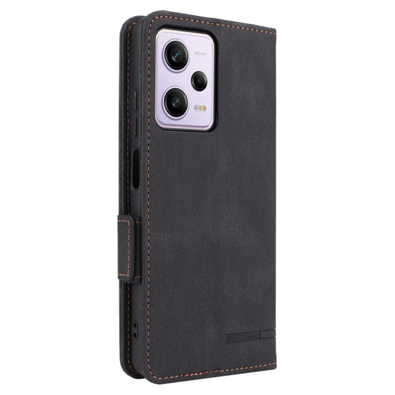 Schutzhülle Für Xiaomi Redmi Note 12 Pro Flip Case Stilvoller Ledereffekt