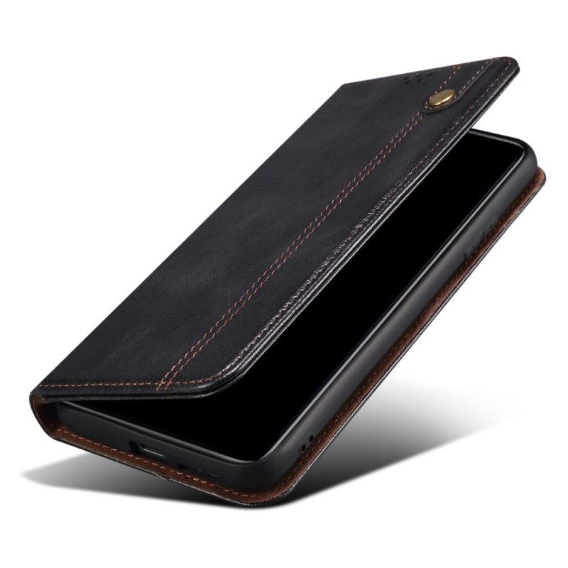 Flip Case Vivo X100 Pro Gewachstes Kunstleder
