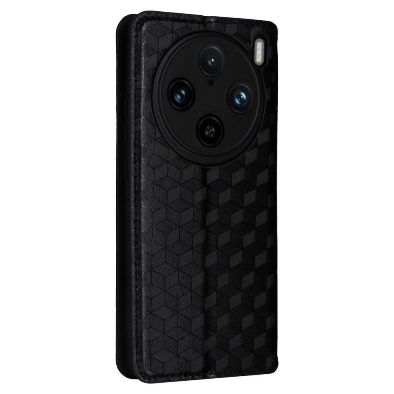 Lederhüllen Für Vivo X100 Pro Rautenmuster