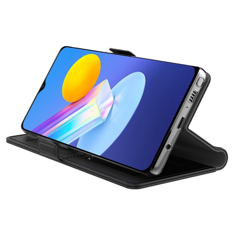 Lederhüllen Vivo X100 Pro Handyhülle Abnehmbarer Spiegel Und Kartenhalter
