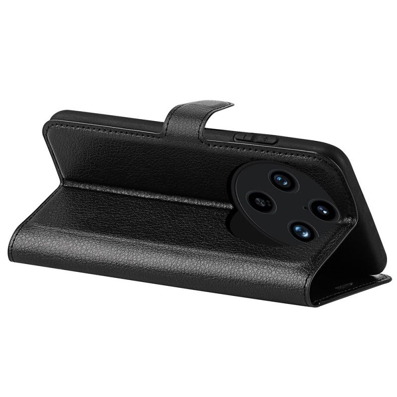 Lederhüllen Vivo X100 Pro Litschi-kunstleder