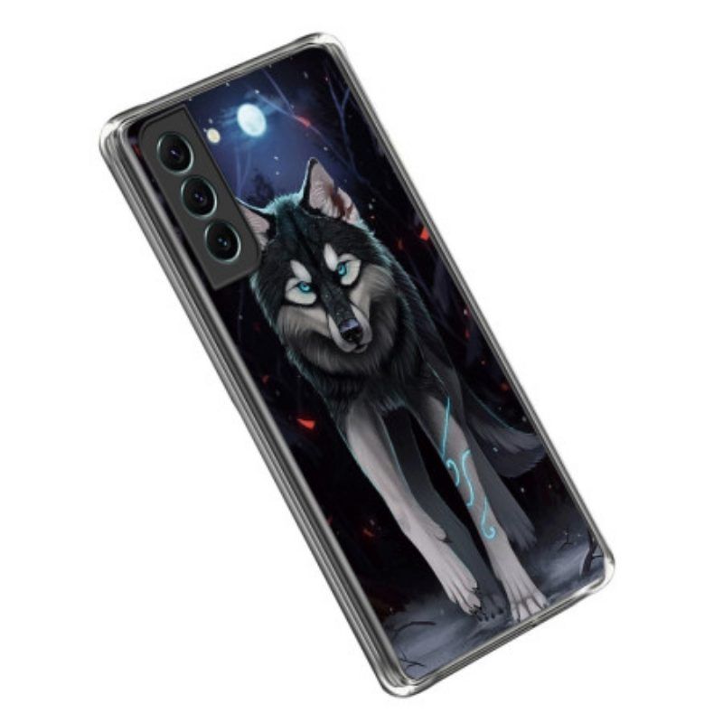 Handyhülle Für Samsung Galaxy S23 5G Grafischer Wolf