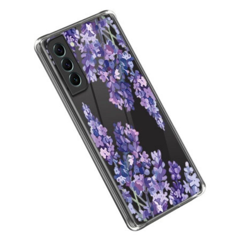 Hülle Für Samsung Galaxy S23 5G Nahtlose Lila Blumen
