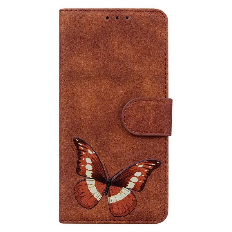 Lederhüllen Für Samsung Galaxy S23 5G Schmetterling