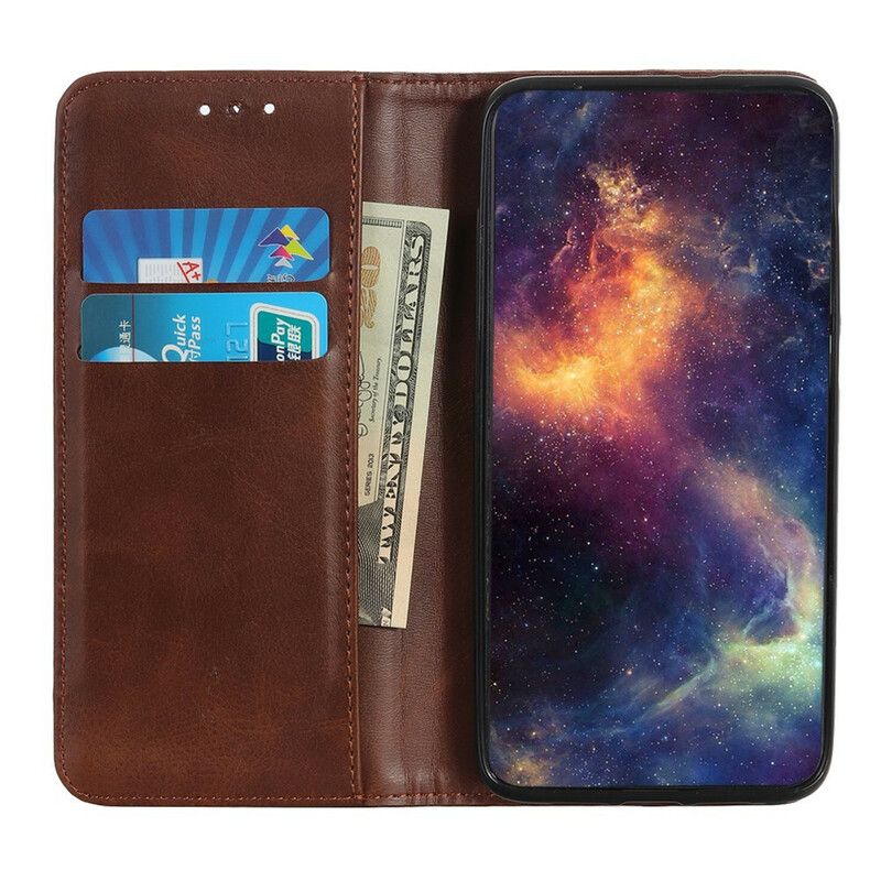 Flip Case Für Oppo A16 / A16s Nüchternes Spaltleder