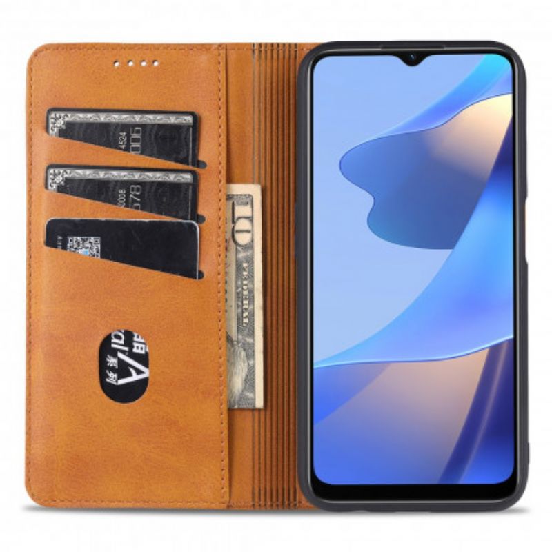 Flip Case Oppo A16 / A16s Handyhülle Azns Lederstil