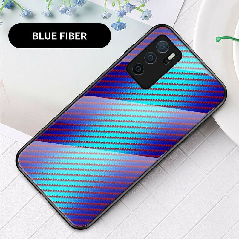 Hülle Oppo A16 / A16s Kohlefaser-hartglas