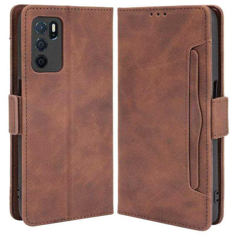 Lederhüllen Oppo A16 / A16s Handyhülle Erstklassige Multi-karte