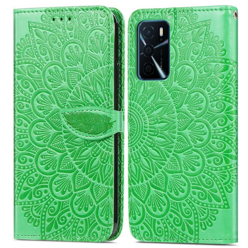 Lederhüllen Oppo A16 / A16s Handyhülle Stammesblätter