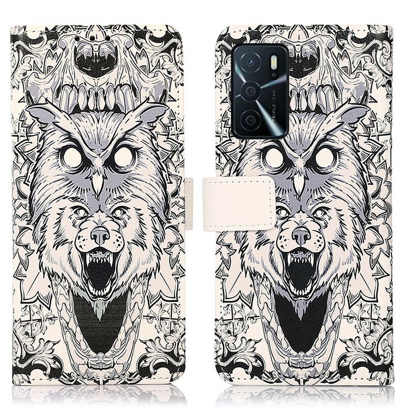 Lederhüllen Oppo A16 / A16s Wilde Tiere