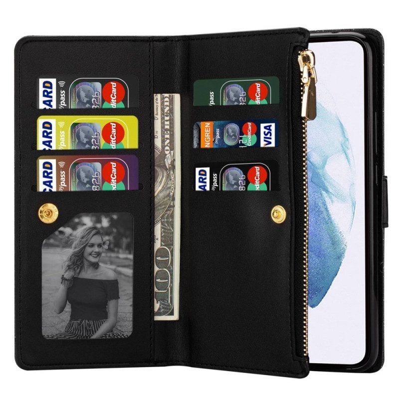 Flip Case Für Samsung Galaxy S23 Ultra 5G Brieftasche Pailletten-geldbörse