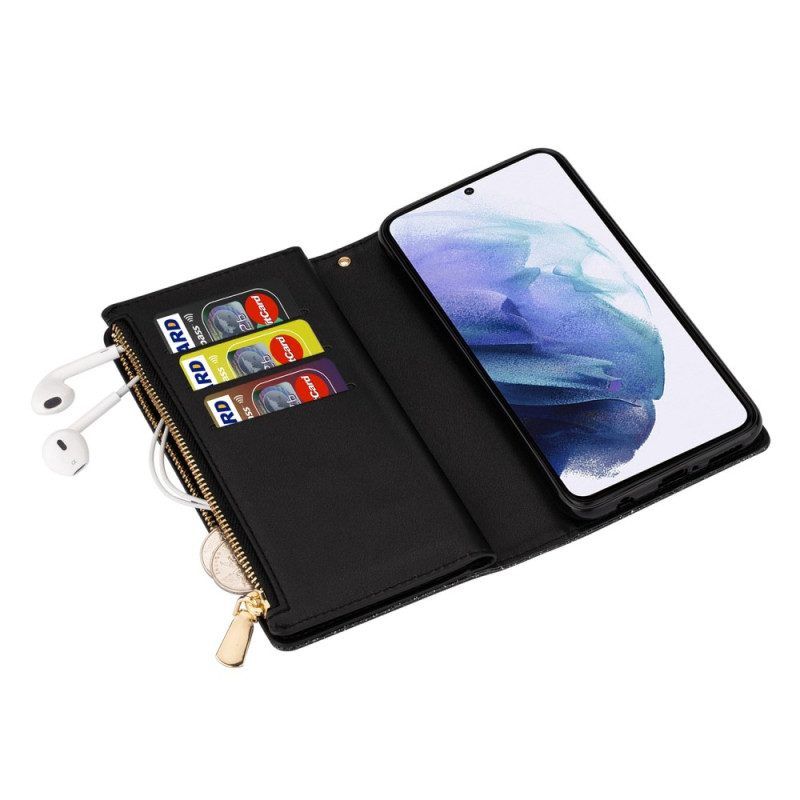 Flip Case Für Samsung Galaxy S23 Ultra 5G Brieftasche Pailletten-geldbörse