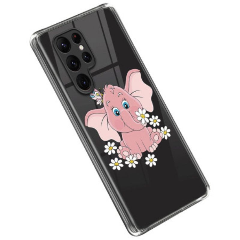 Hülle Für Samsung Galaxy S23 Ultra 5G Rosa Elefant