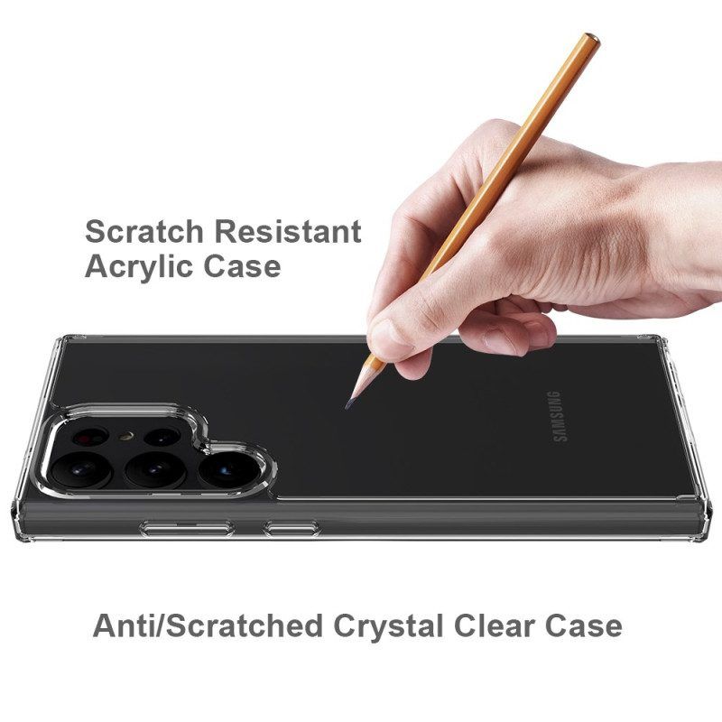 Hülle Für Samsung Galaxy S23 Ultra 5G Transparenter Anti-vergilbungsschutz