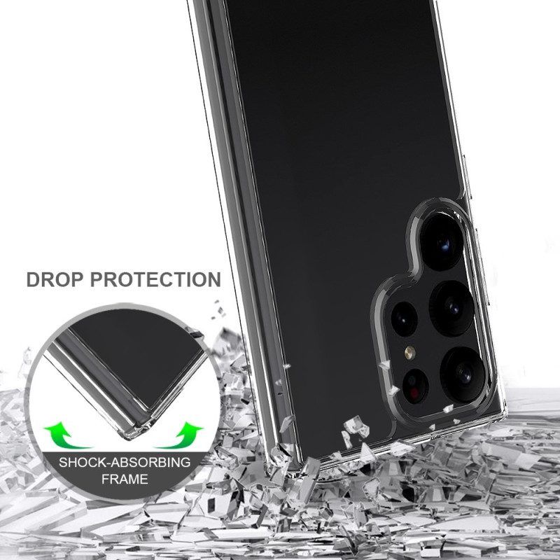 Hülle Für Samsung Galaxy S23 Ultra 5G Transparenter Anti-vergilbungsschutz