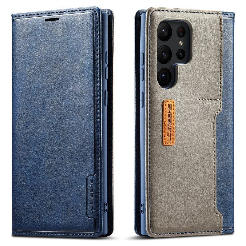 Schutzhülle Für Samsung Galaxy S23 Ultra 5G Flip Case Lc.imeeke Kartenhalter Hinten