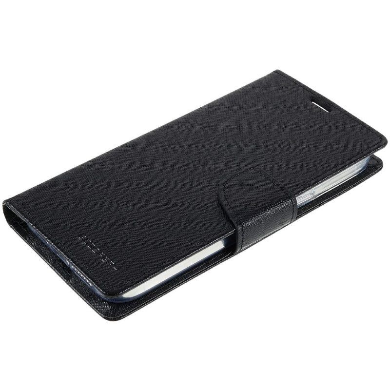 Flip Case Für iPhone 14 Pro Max Zweifarbiger Mercury Goospery