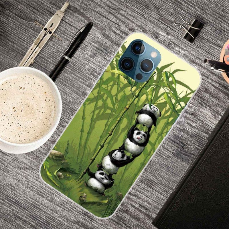 Handyhülle Für iPhone 14 Pro Max Ein Haufen Pandas