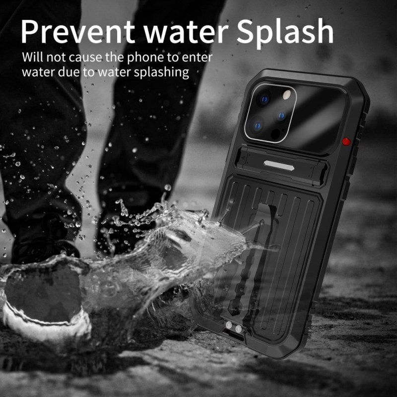 Handyhülle Für iPhone 14 Pro Max Wasserdicht Mit Ständer Und Riemen