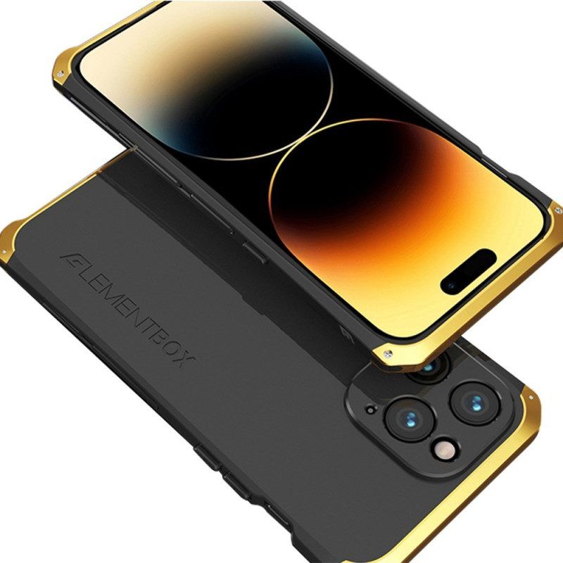 Handyhülle Für iPhone 14 Pro Max Zweifarbiger Metallrahmen