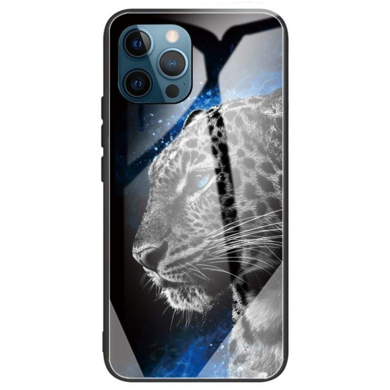 Hülle Für iPhone 14 Pro Max Tiger-gehärtetes Glas