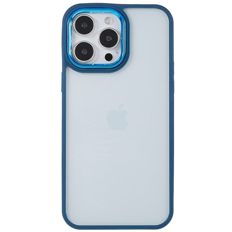 Hülle Für iPhone 14 Pro Max Transparente Farbige Kanten