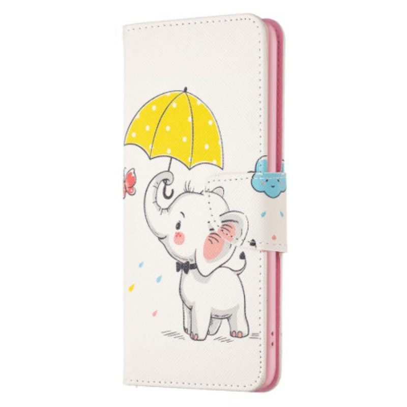Lederhüllen Für iPhone 14 Pro Max Elefant Im Regen