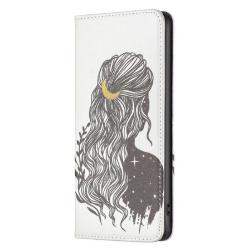 Schutzhülle Für iPhone 14 Pro Max Flip Case Schöne Haare