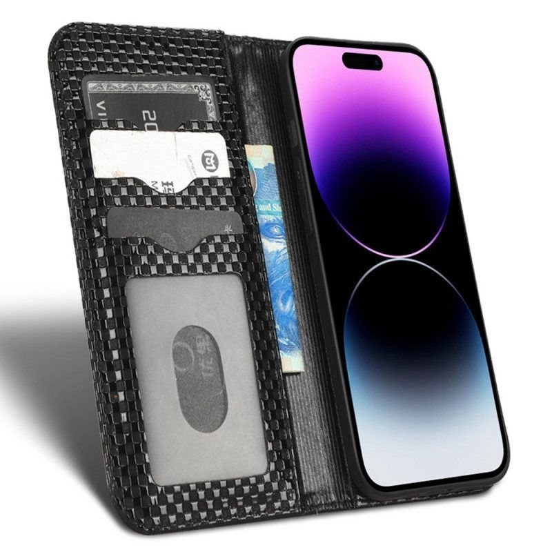 Schutzhülle Für iPhone 14 Pro Max Flip Case Strukturiert