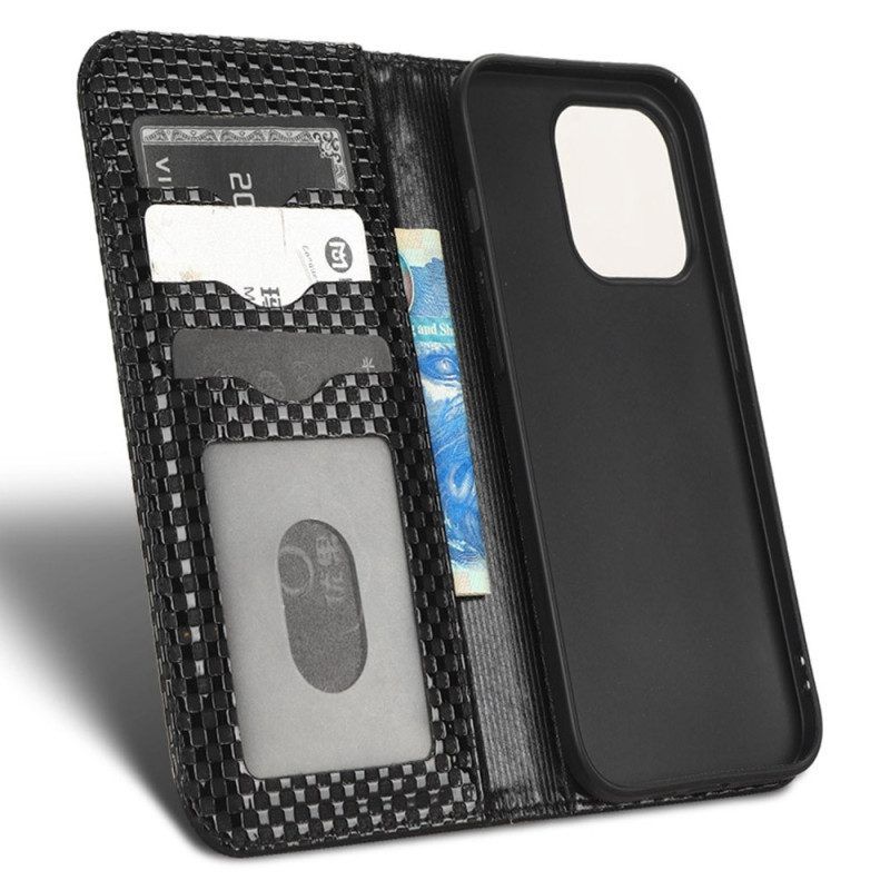 Schutzhülle Für iPhone 14 Pro Max Flip Case Strukturiert