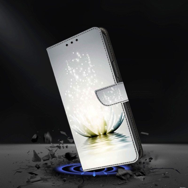 Flip Case Für iPhone 15 Pro Lotus