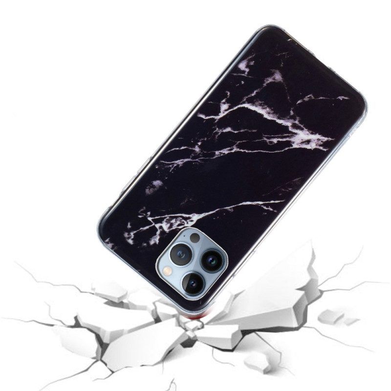 Handyhülle Für iPhone 15 Pro Intensiver Marmor