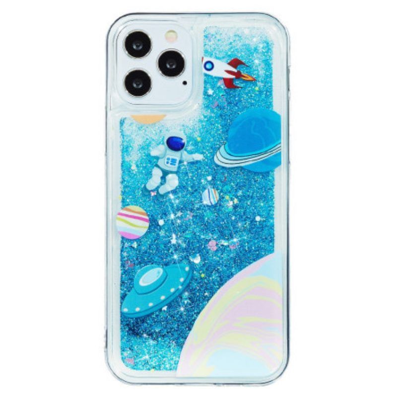 Handyhülle Für iPhone 15 Pro Weltraumglitter