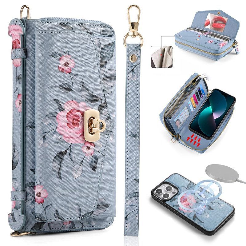 Hülle Flip Case Für iPhone 15 Pro Komplettes Zubehör Für Abnehmbare Schale