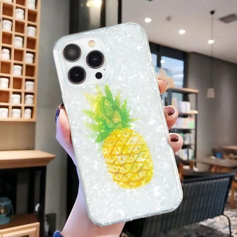 Hülle Für iPhone 15 Pro Ananas