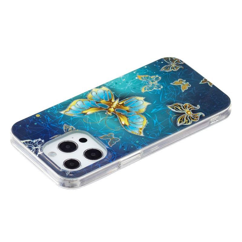 Hülle Für iPhone 15 Pro Kostbare Schmetterlinge